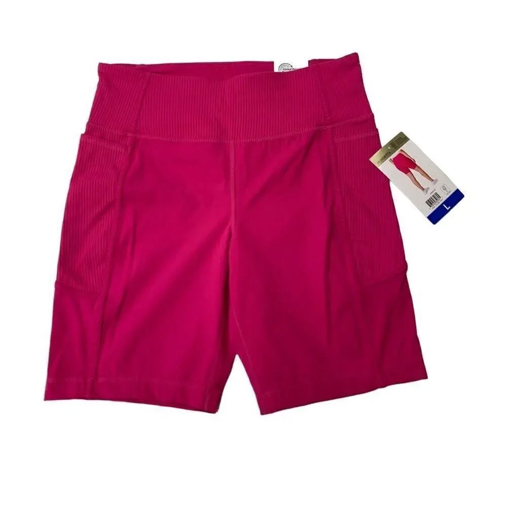 Mondetta Hot Pink Biker Shorts